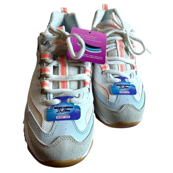 Skechers Women's D'Lites Bold Views Size 6 Memory Foam Athletic Shoes NEW - Picture 3 of 15